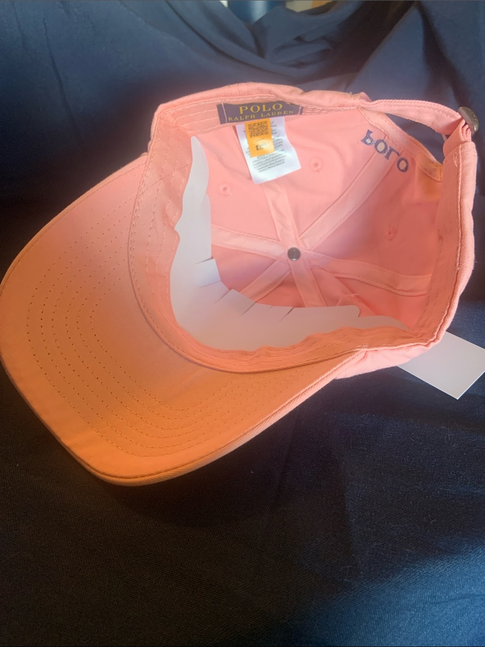 Polo Ralph Lauren Pink Adjustable Baseball Cap NWT - Picture 5 of 6